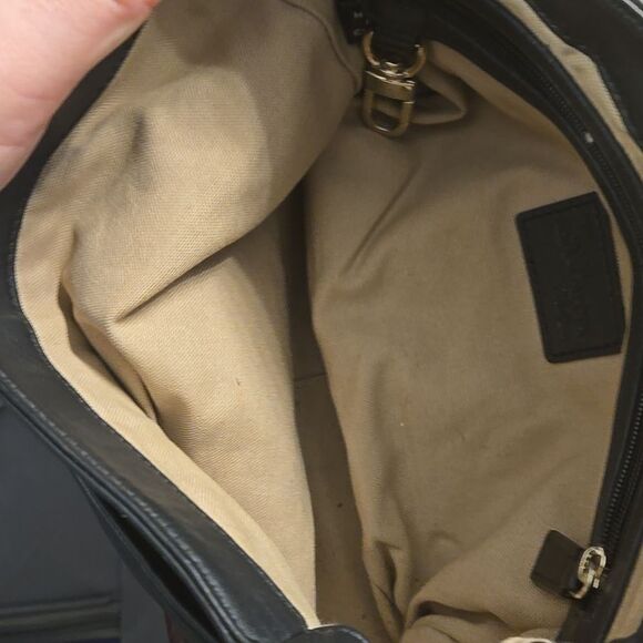 Maria sharapova by cole haan Black and blue Crossbody Bag vintage leather - Picture 11 of 11